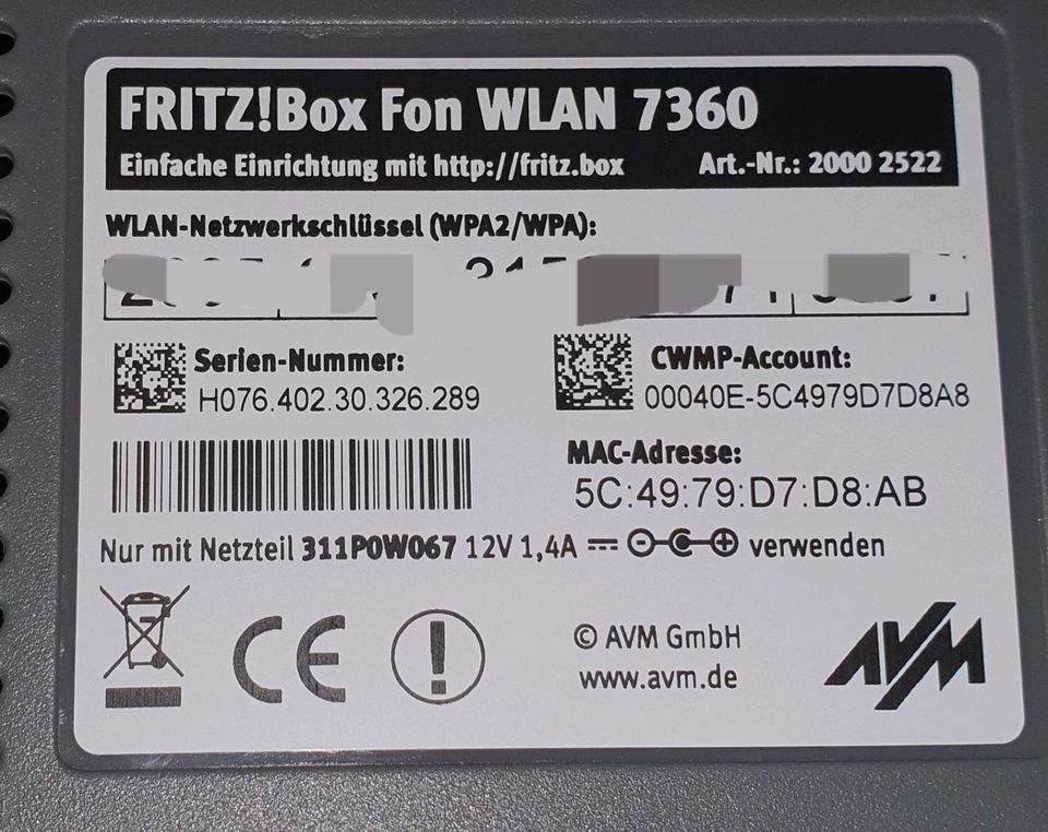 Fritz Box 7360 in Göda