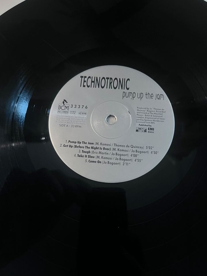 ☑️ Technotronic – Pump Up The Jam ⭐ 12" Vinyl LP ⭐10 Tracks in Wilhelmshaven