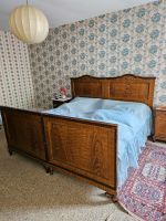 Jugendstil 20er Ehebett Holzbett Bett Bettgestell alt Vintage Niedersachsen - Peine Vorschau