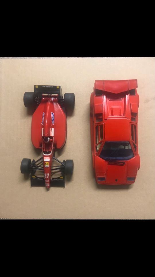 2x 1:24 1x Ferrari F92A Onyx Jean Alesi, 1x Lamborghini Countach in Friedberg (Hessen)