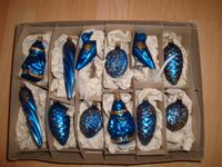 Christbaumkugeln Baumschmuck Weihnachtsbaum Kugeln blau Gold Glas Nordrhein-Westfalen - Verl Vorschau