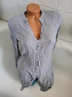 Zara Damen Bluse lang gestreift blau weiß M Niedersachsen - Bergen Vorschau