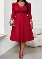 SHEIN Lady elegantes Kleid Midikleid Gr.46(1XL) Bordeaux Sachsen - Markkleeberg Vorschau