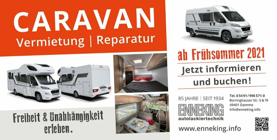 Caravanvermietung Wohnmobil Adria Kastenwagen Alkoven in Damme