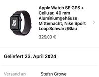 Apple Watch SE 2. Gen, GPS+Cellular, 41mm, Nike Armband Nordrhein-Westfalen - Meerbusch Vorschau