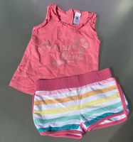 Mädchen Sommeroutfit Gr 80 Shirt mit kurzer Hose Pink-Beach DIVA Nordrhein-Westfalen - Ladbergen Vorschau