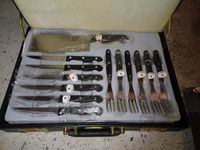 Royal Steak Messer Gabel Besteck Set im Koffer Baden-Württemberg - Kandern Vorschau