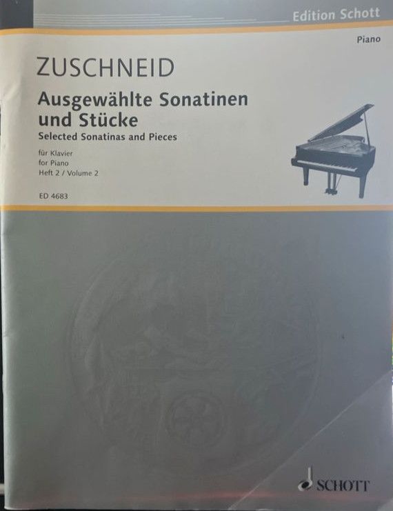 Klavier Noten  Zuschneid: Ausgewählte Sonatinen und Stücke Heft 2 in Erlangen