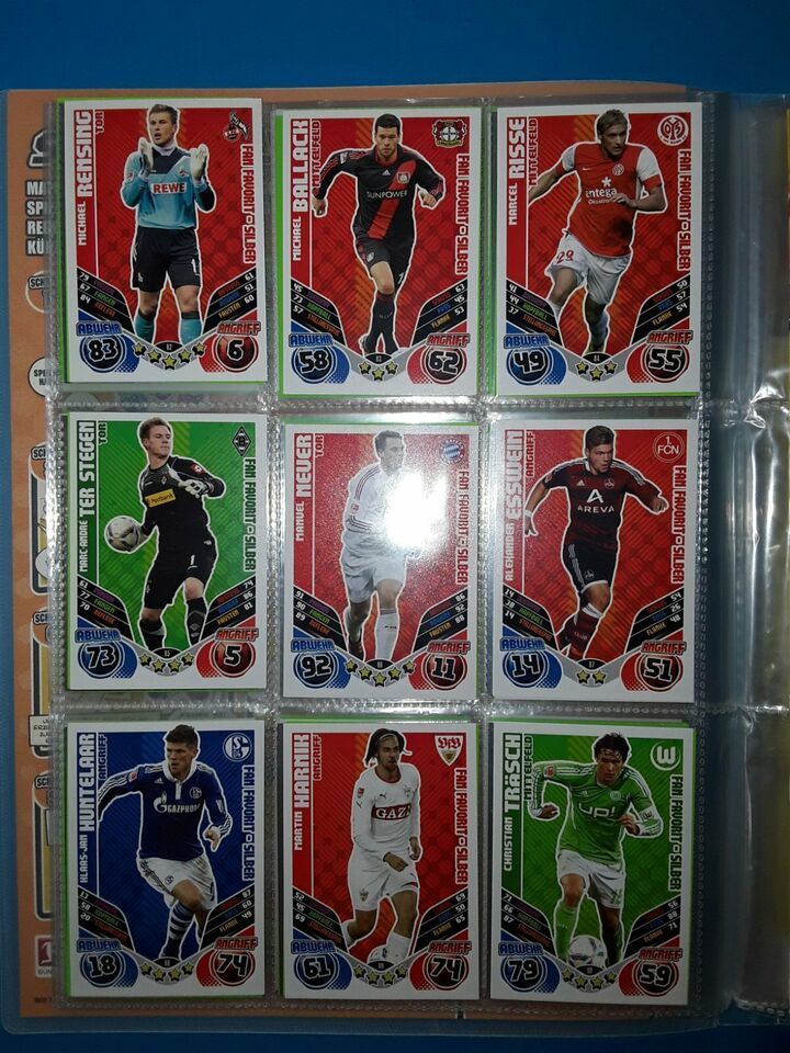 Match attax extra 11/12 Fan Favorit 55 bis 108 in Großheide