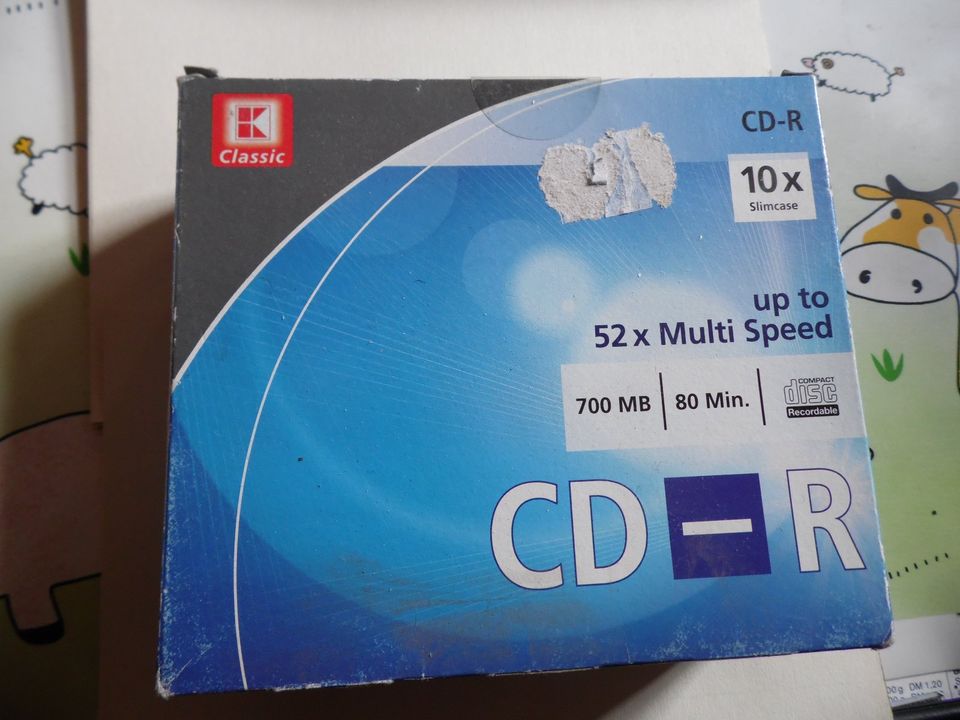 CD-R  700 mb 80 Minuten  up to 52x Multi Speed Orginal-neu in Mügeln