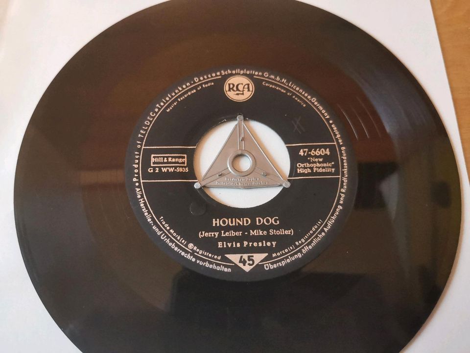 Vinyl Single, Elvis Presley, Don't be cruel, Hound dog, RCA in Bochum