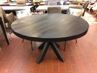 Esstisch Tisch Rund Mangoholz Massiv X-Gestell Schwarz Ø 130 cm Neustadt - Hohentor Vorschau