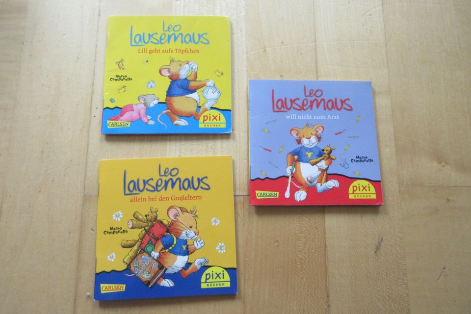 3 Pixi-Bücher der Serie: Leo Lausemaus - 2 in Karlsruhe