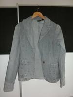 Mango Jeans Jacke in grau Gr. S, 36 – tolle braune Ziernähte Kr. Passau - Passau Vorschau
