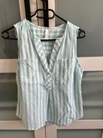 Q/S by S. Oliver Damen Bluse Gr XS/34 Türkis weiß gestreift Nordrhein-Westfalen - Lohmar Vorschau