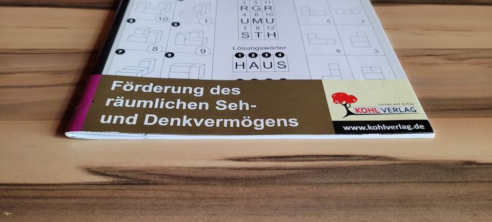 Räumliches Denktraining, visuelle Wahrnehmungsschule, neuwertig in Weitramsdorf