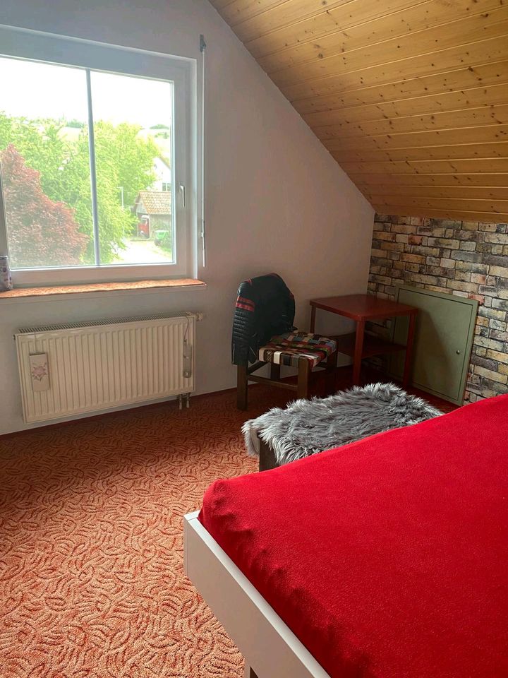 Möblierte 2-Zimmer-DG-Wohnung mit Balkon und Küche in Gundelsheim in Gundelsheim