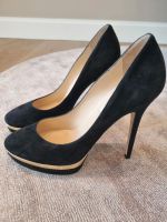 Jimmy choo Pumps Wildleder Schwarz/ gold Niedersachsen - Visselhövede Vorschau