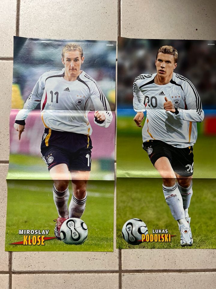 4 Poster Klose,Ballack,Schweinsteiger,Podolski“Bravo WM 2006 in Winnweiler