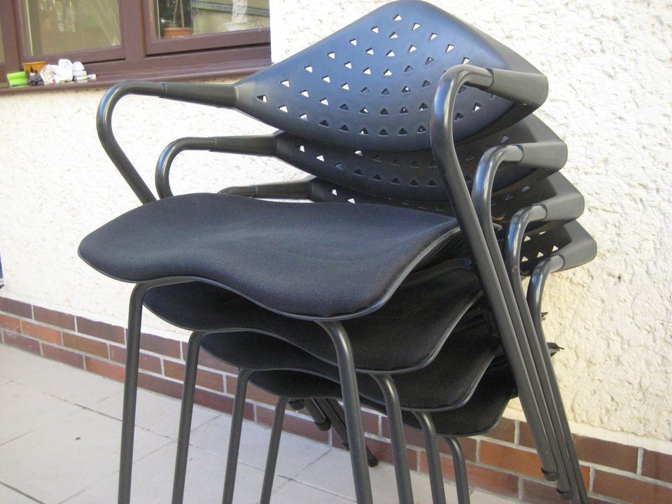 4 ergonomische Sitag Vito Stühle / Sessel stapelbar in Rostock