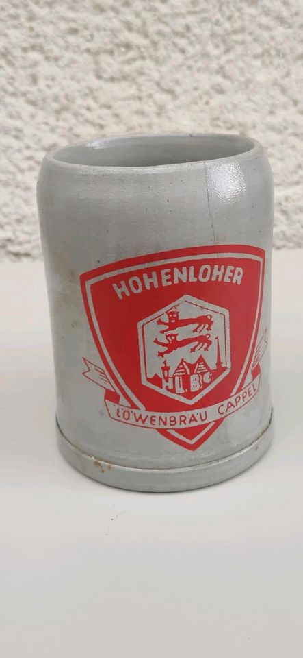 Bierkrug Hohenloher Löwenbräu Cappel / Öhringen 0,5 Liter in Kupferzell