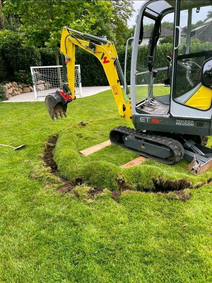 Minibagger Bagger Wacker Neuson ET 16 Mieten Verleih in Geesthacht