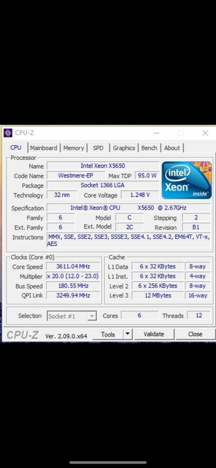 MSI X58 pro-e // DDR3 16 GB // Intel Xeon CPU X5650 in Laufen