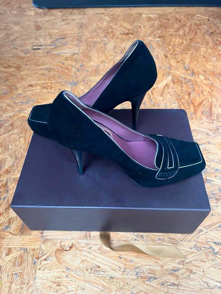 Plateau Pumps **Neu** Gr. 37, schwarz Nubuk, Luxury Rebel in Freiburg im Breisgau