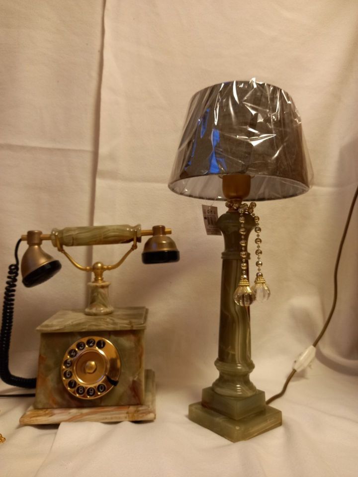 Telefon - Lampe - Schatulle - Set > Marmor/ Onyx in Wuppertal