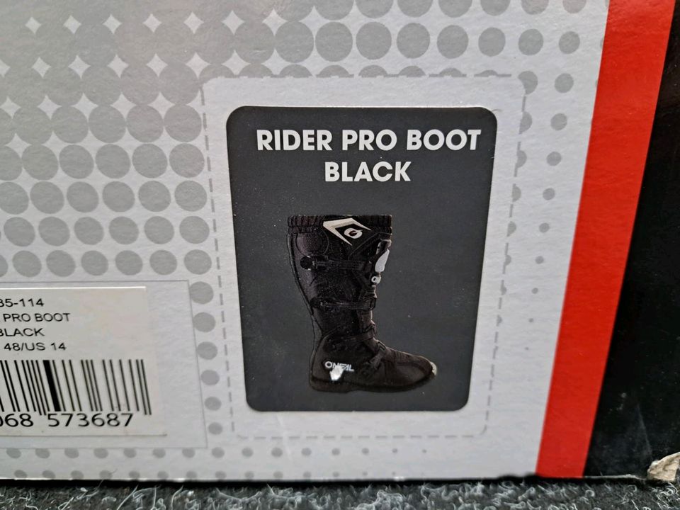 ONEAL Rider Pro Boot 48 Enduro Motorrad Cross Supermoto Schuhe in Oelde