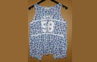 Gr.170 Top - Wickeltop Sommer Shirt Leoparden-Look blau - H&M Niedersachsen - Einbeck Vorschau