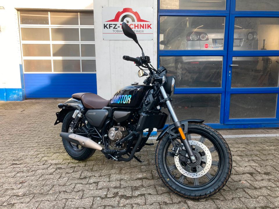 QJ Motor SRV 125 Motorrad Dark Purple 3 Jahre Garantie in Alzey
