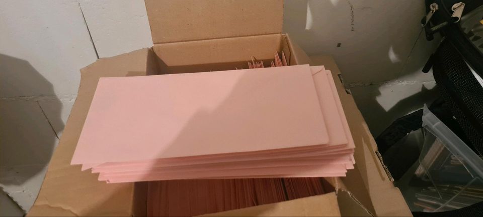 Briefumschlag rosa DIN A lang in Würzburg