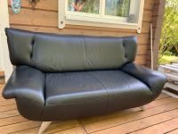 Leder Couch schw. 2 Sitzer Nordrhein-Westfalen - Hamm Vorschau