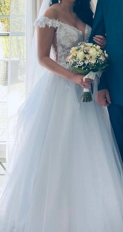 Brautkleid Weiß Hochzeitskleid Kleid Standesamt Prinzessinnen in Berlin