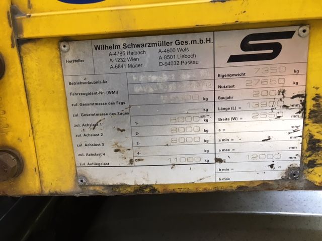 Schwarmüller SPA 3/E Sattelauflieger in München