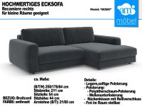 Sofa Couch Wohnlandschaft L Form in Breitcord anthrazit Bremen - Huchting Vorschau