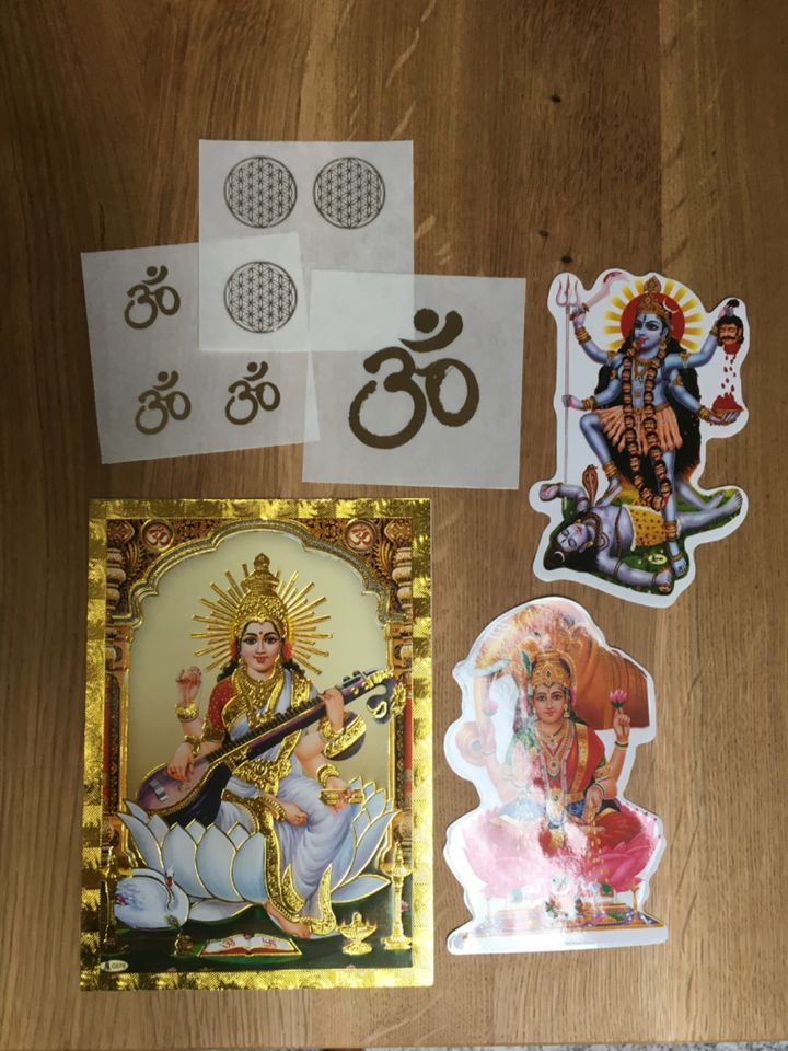 Sarasvati Kali OM Blume des Lebens aufkleber Sticker Print yoga in Dortmund