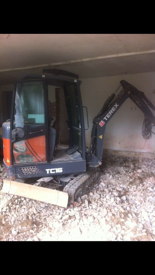 Minibagger Terex tc 16 und tc 75 Vermietung Verleih in Wörth Kr. Erding