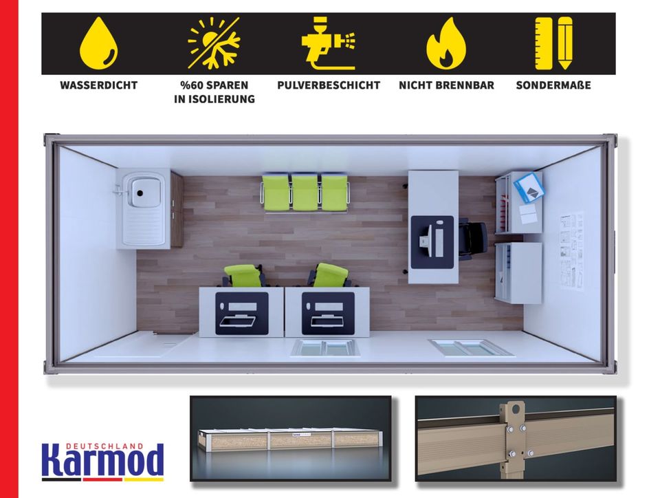 Imbisscontainer | Flüchtlingscontainer | Containerhaus | Baucontainer | Kassencontainer | Lagercontainer | Bürocontainer | Raumcontainer | Wohncontainer | Containeranlage in Brakel