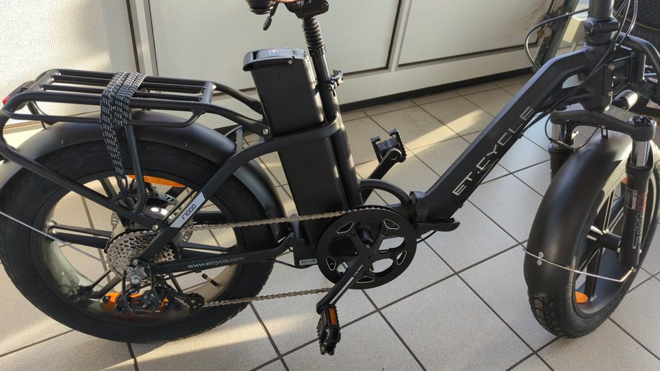 E-Faltrad ET-Cycle F1000 Fat-Bike - prima fürs Wohnmobil - sofort in Tostedt