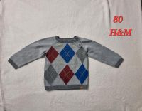 Junge Baby 80 Pullover Sweatshirt Strickpullover grau H&M Nordrhein-Westfalen - Paderborn Vorschau