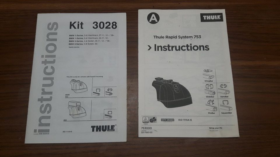 Thule Kit 751 + 3028 BMW 3er E90 in Asperg