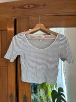 H&M Crop T-Shirt Crop Top Weiss mit schwarzen Streifen Größe XS Baden-Württemberg - Ammerbuch Vorschau