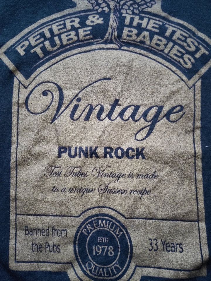 Peter And The Test Tube Babies, T-Shirt, schwarz, gold, Punk Rock in Bremen