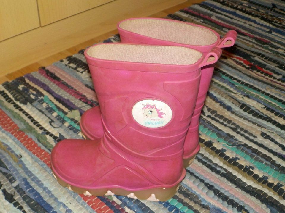 Gummistiefel pink Größe 24/25 Blinkis in Chemnitz