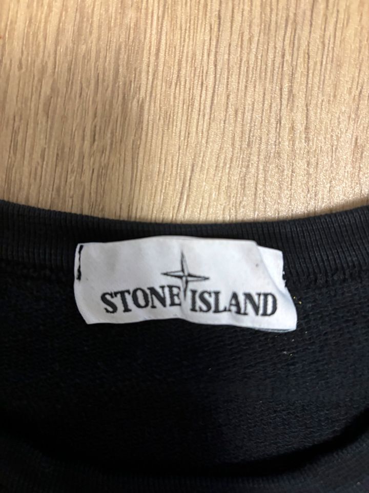 Original Stone Island Pullover, L, schwarz in Wadersloh