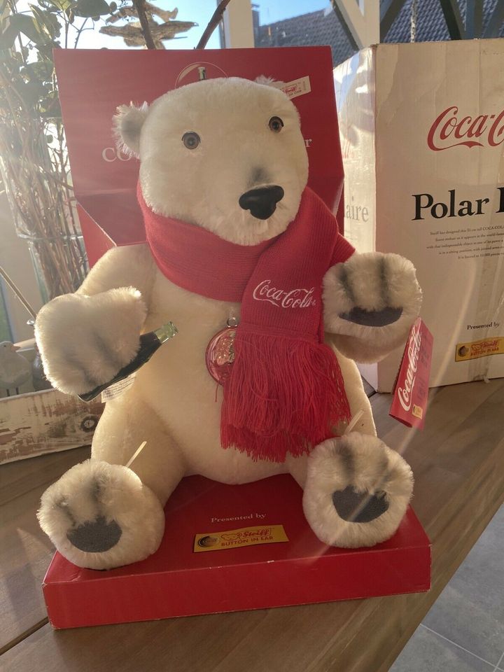 Steiff Limited Edition Coca-Cola Polar Bear in Alpen