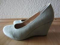 sexy Keilwedges Keilpumps Pumps Gr.40 blau pastell bleu aqua top Rheinland-Pfalz - Limburgerhof Vorschau