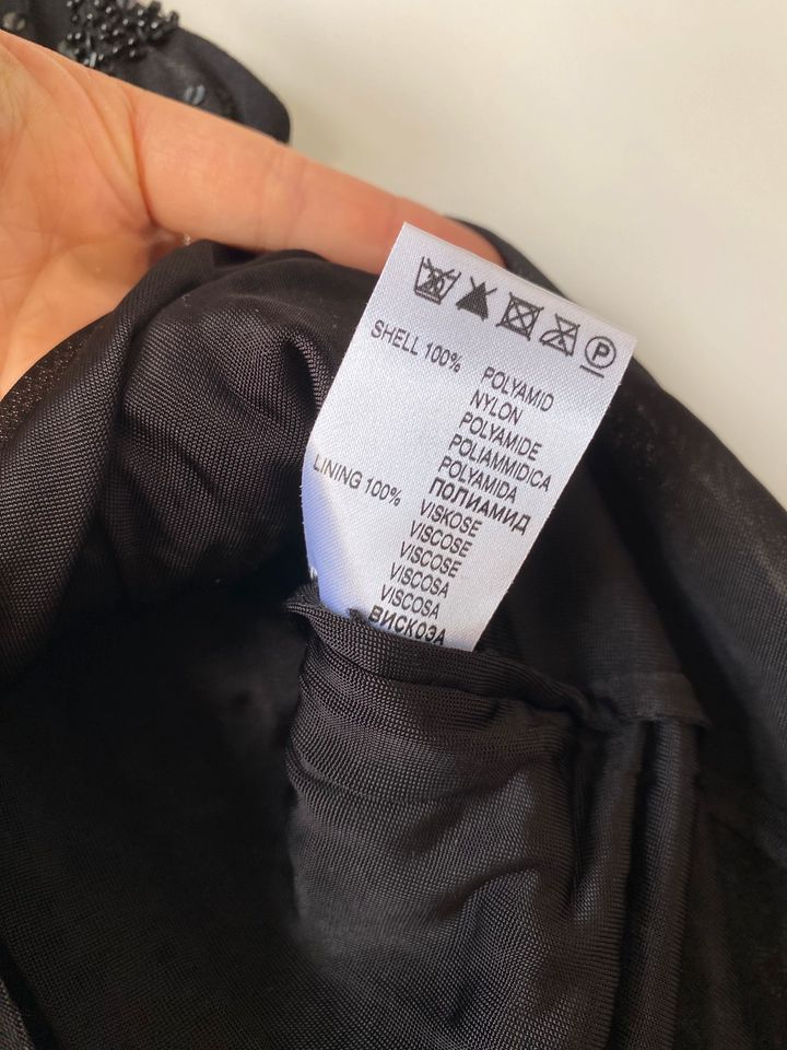 Schwarzes Damen Top, Gr. 38, Vero Moda, Pailetten, Trägertop in München